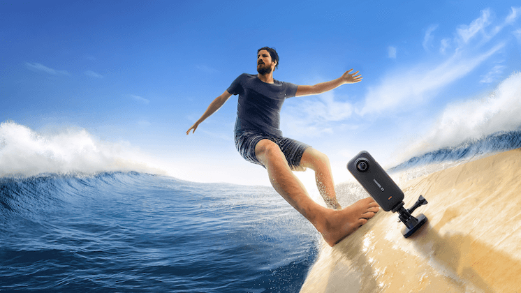 Using an action camera for surfing
